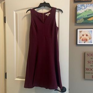 Maroon short dress, White House Black Market